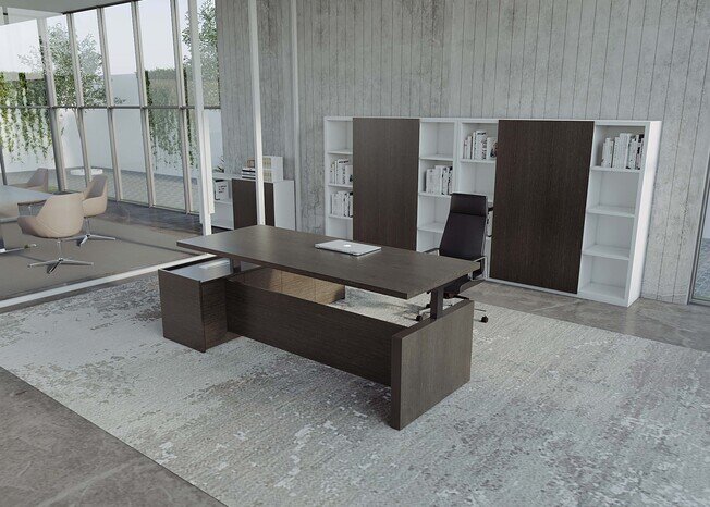 Supreme Height Adjustable Executive Desk - Product image