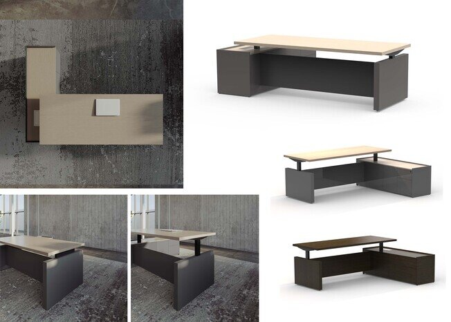 Supreme Height Adjustable Executive Desk - Product image